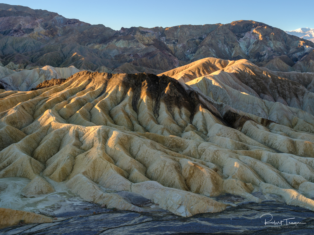 Bentonite Clay Hills in the Early morning from Zabriskie Point (Fuji GFX100S)