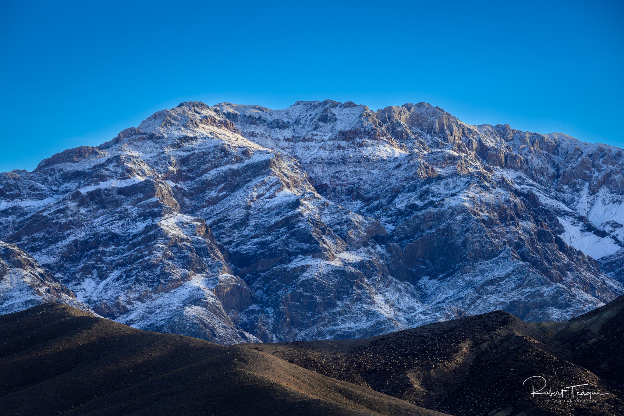 Early Morning at the Amargosa Range with a light dusting of snow (Nikon Z7)